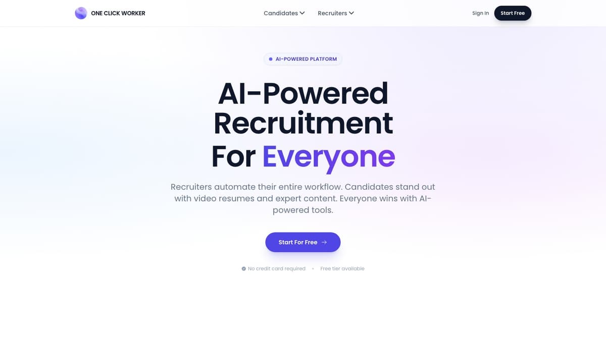 OneClickWorker Platform
